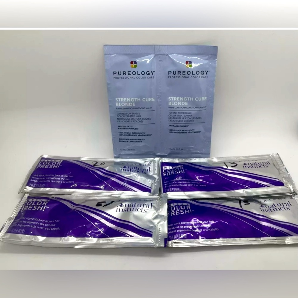 Clairol Natural Instincts Wk 2 Color Fresh& Pureology Shampoo&Conditioner Sample